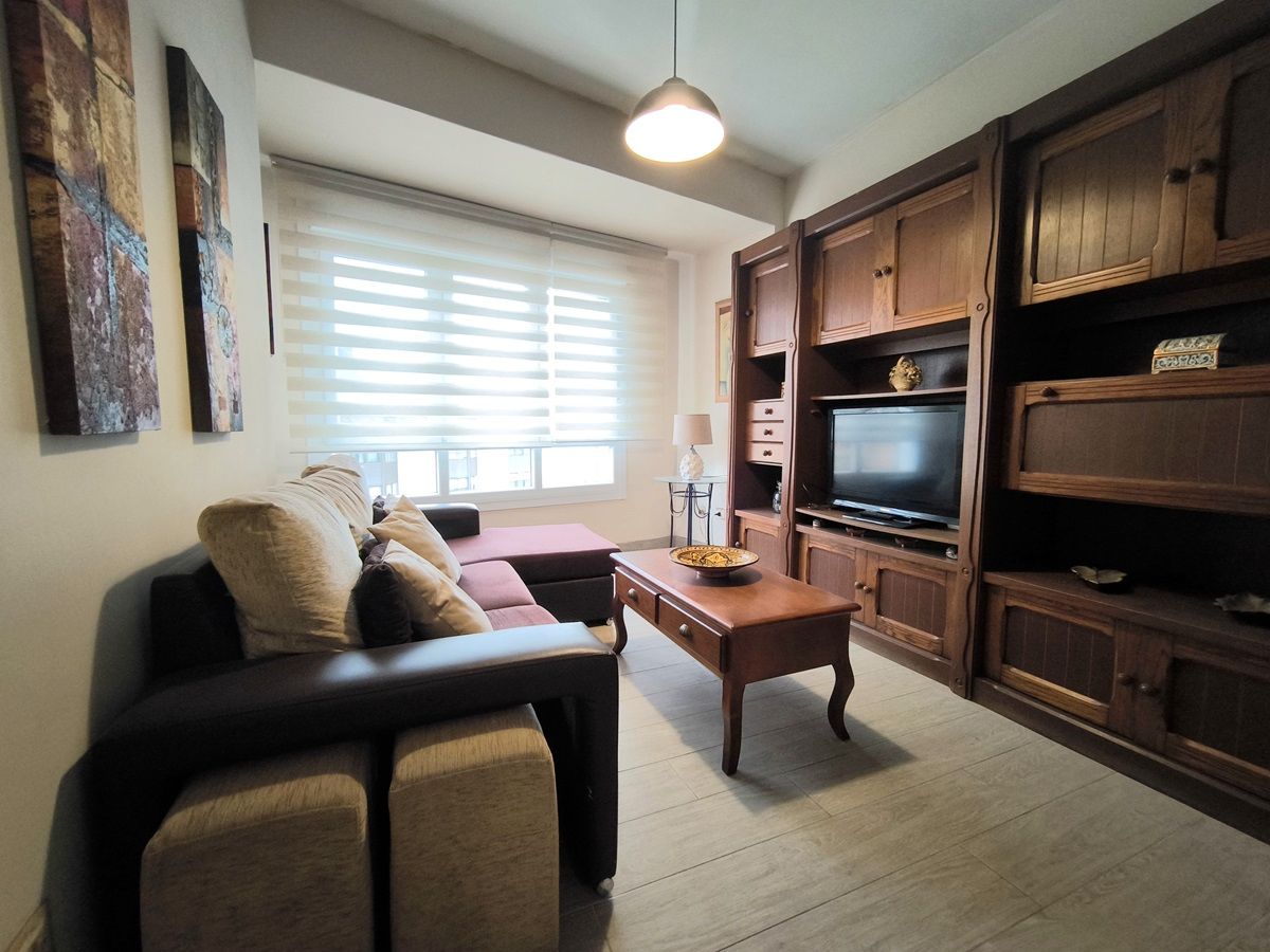 Wohnzimmer von Wohnung zum Verkauf in Vilagarcía de Arousa mit Heizung, Möbliert und Balkon