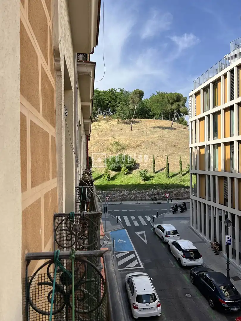 Exterior view of Flat for sale in Madrid  with Heating, Terrace and Furnished