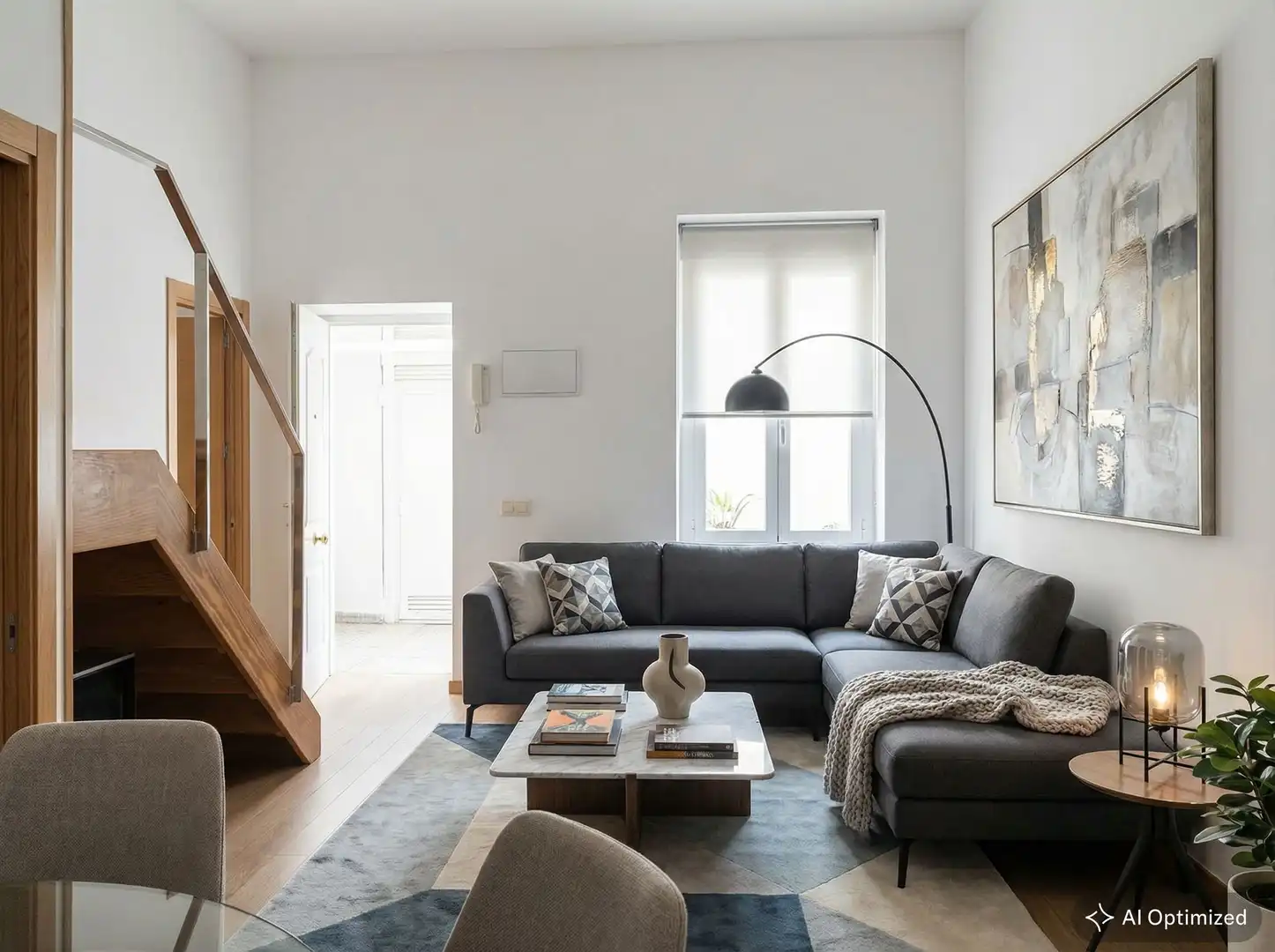 Living room of Flat for sale in Madrid  with Heating, Terrace and Balcony