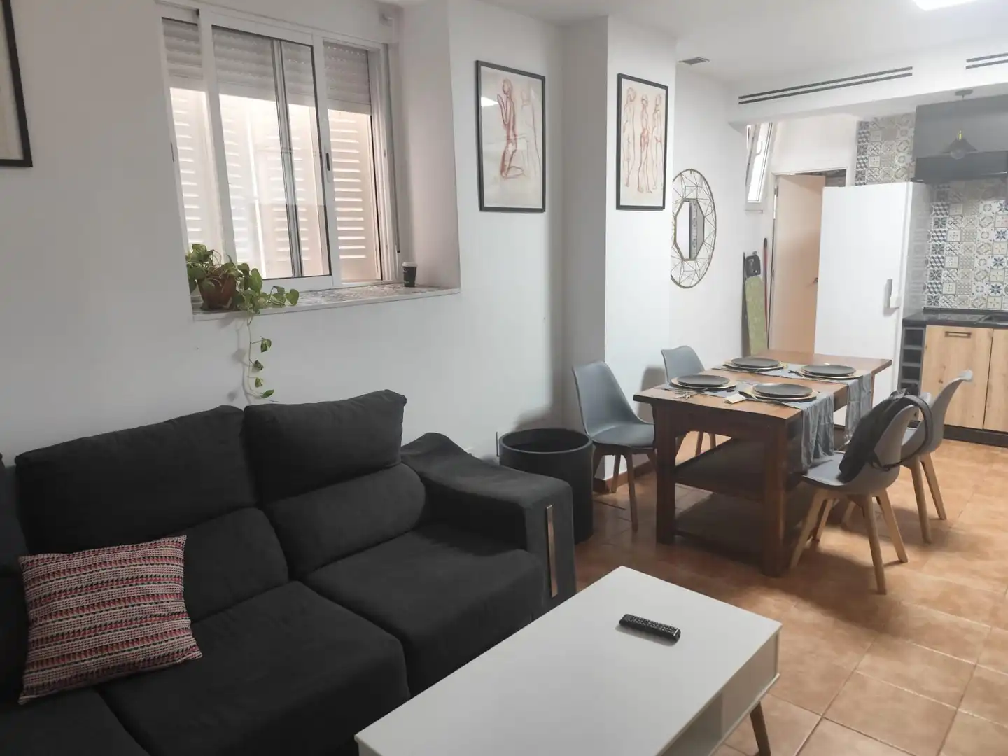 Living room of Flat for rent in Madrid