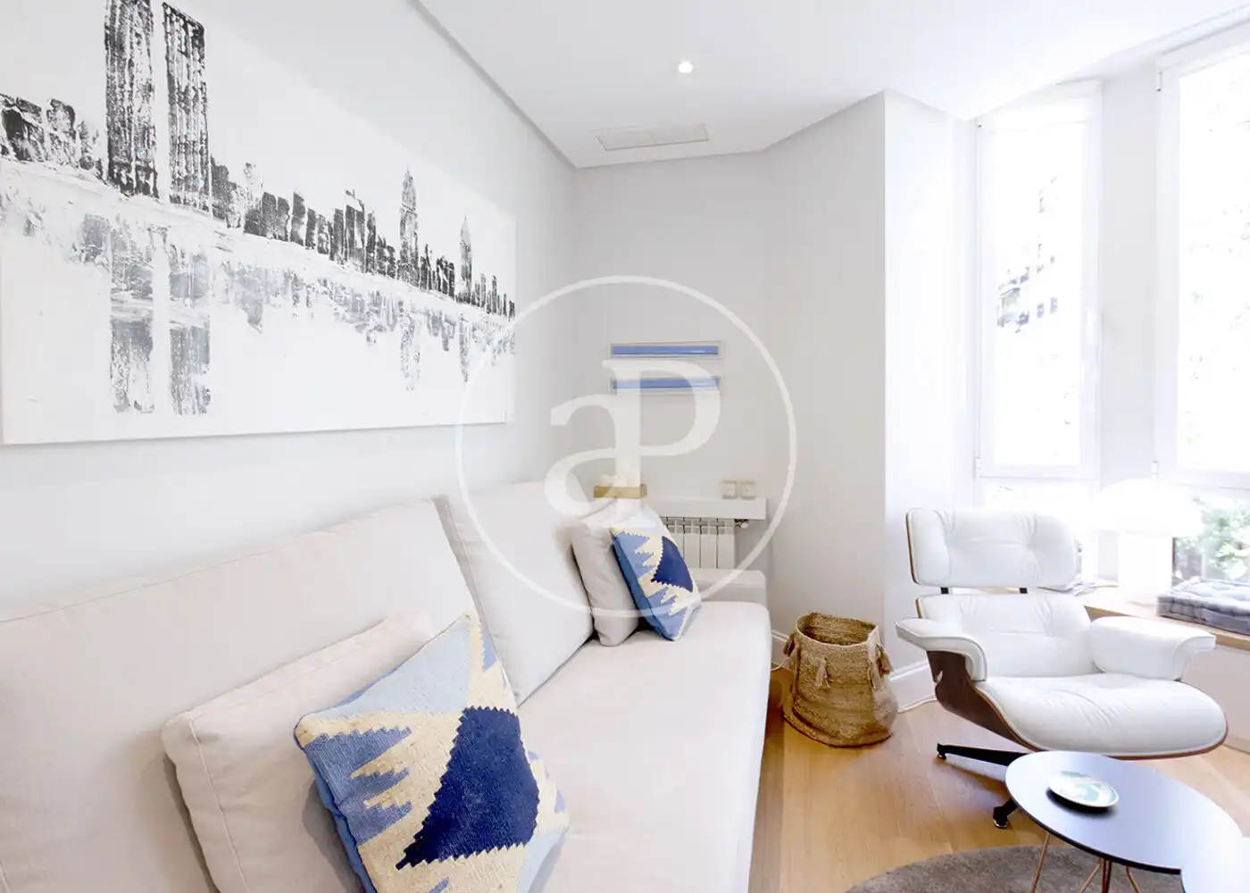 Living room of Flat for rent in Barrio de Salamanca