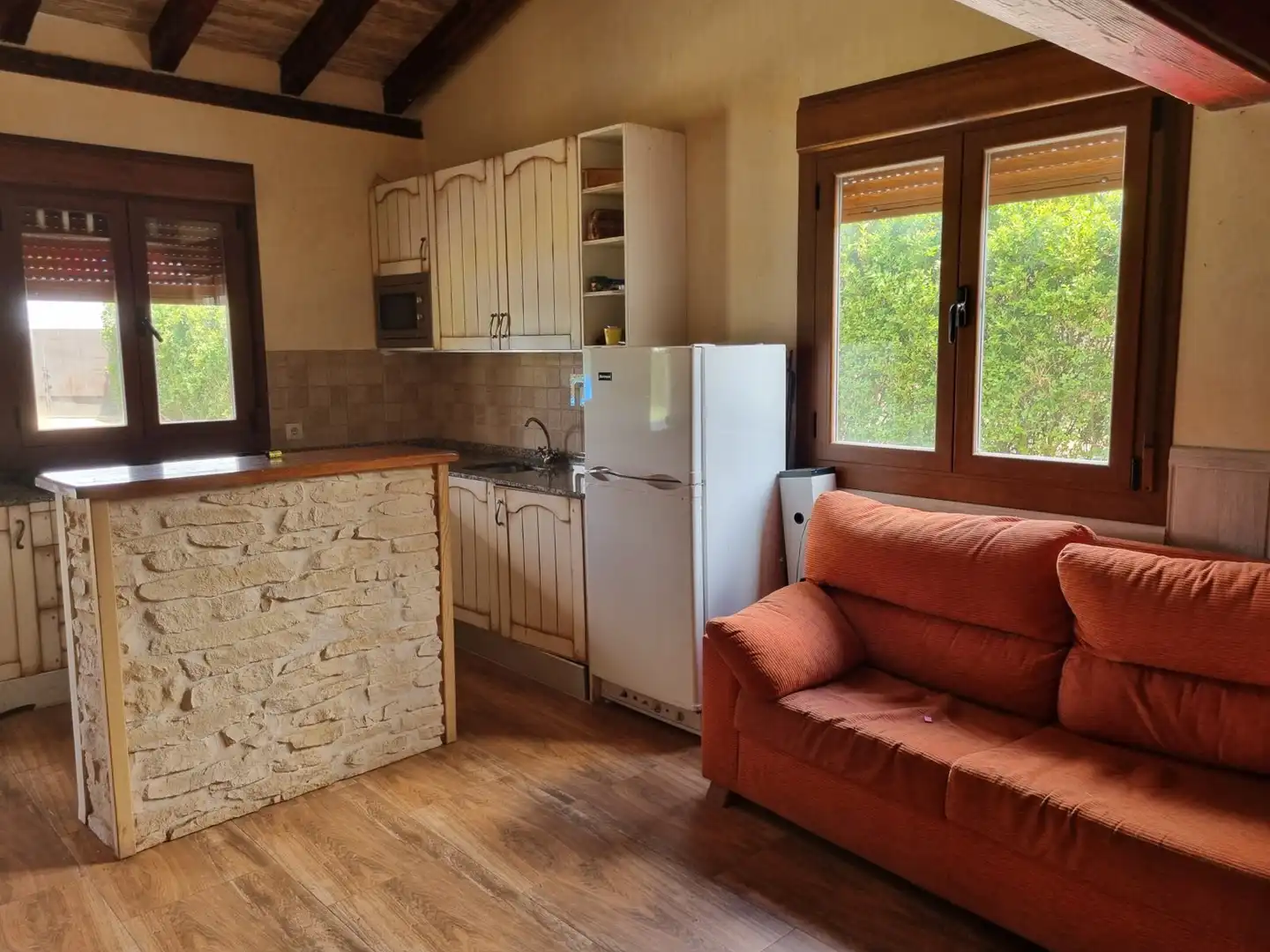 Cocina de Finca rústica en venta en Tricio con Jardín privado, Terraza y Amueblado