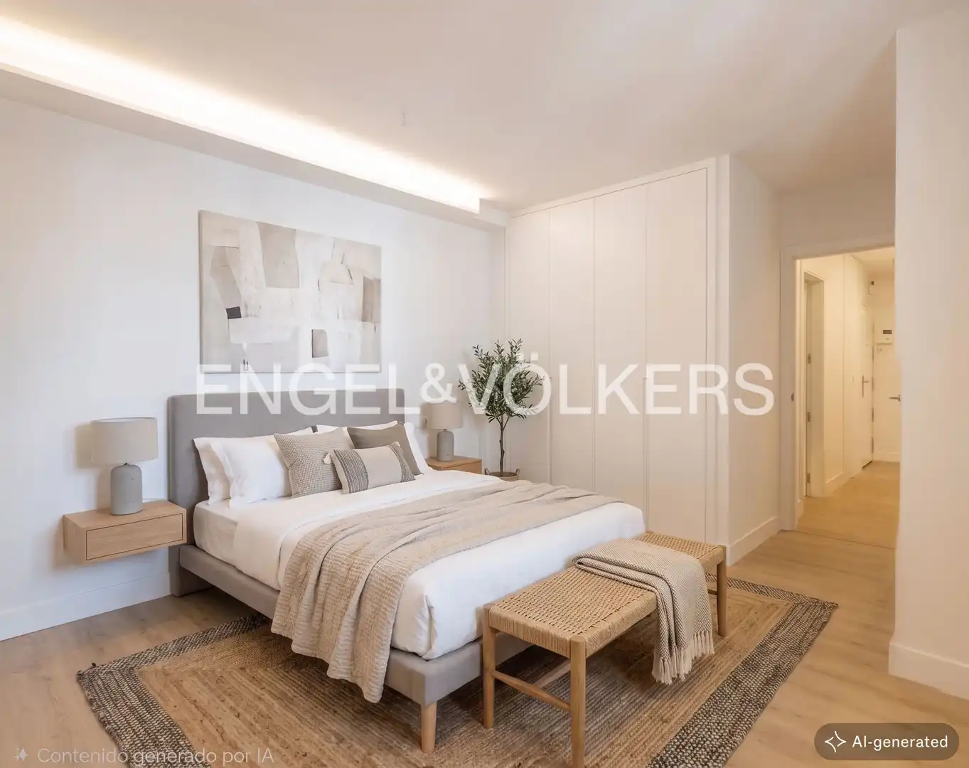 Schlafzimmer von Wohnung zum Verkauf in Madrid mit Klimaanlage, Heizung und Terrasse
