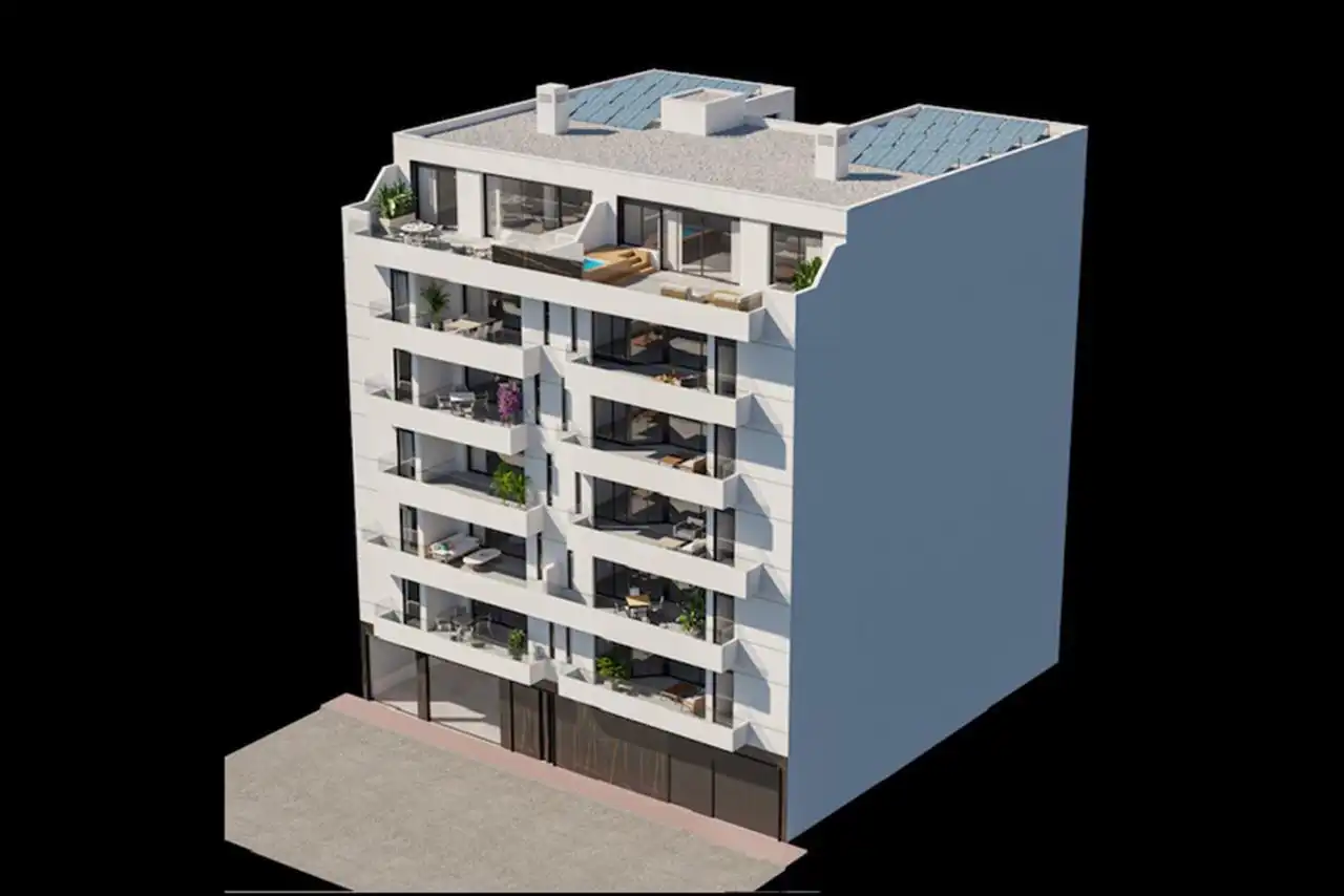 Vista exterior de Àtic en venda en Águilas amb Terrassa i Piscina