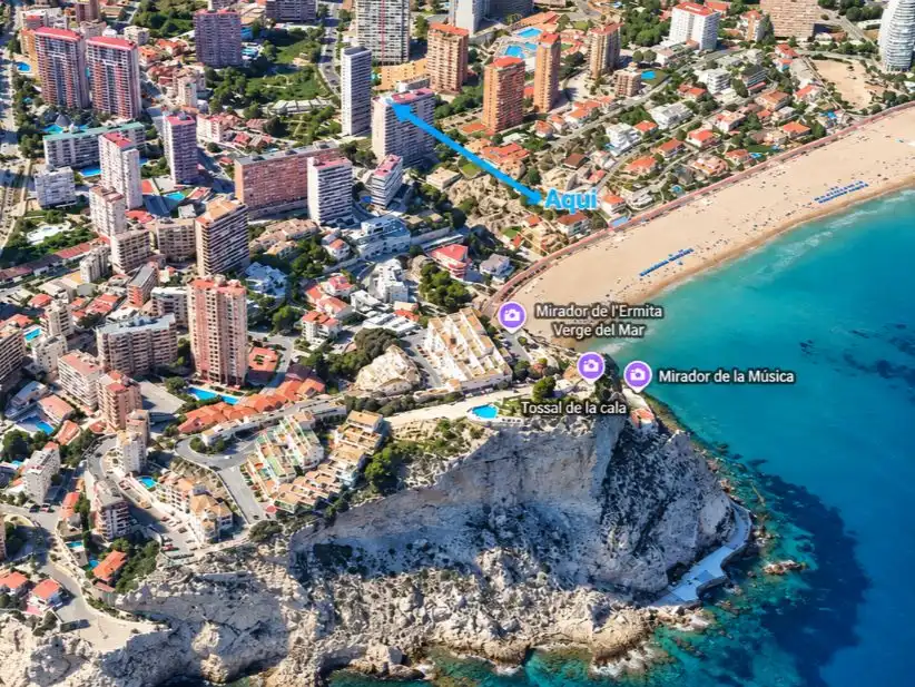 Vista exterior de Apartament en venda en Benidorm amb Aire condicionat i Terrassa