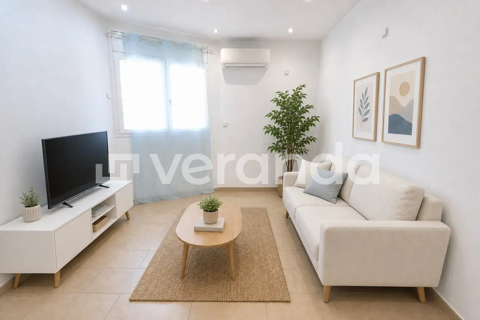 Living room of Ground floor for sale in Ripollet  with Air Conditioner, Heating and TV