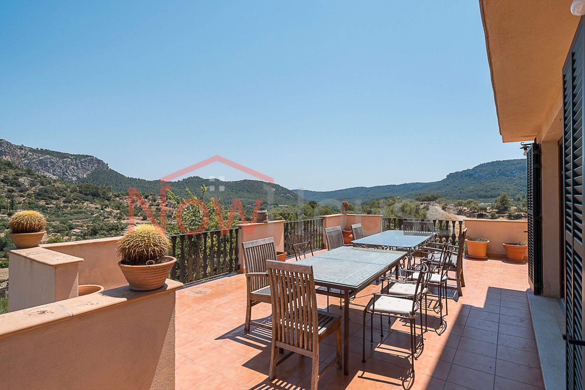 Terrace of Single-family semi-detached for sale in Puigpunyent  with Air Conditioner, Heating and Private garden
