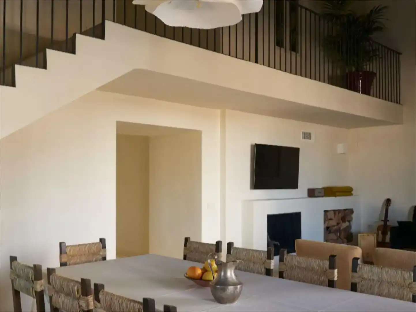 Esszimmer von Haus oder Chalet zur Miete in Almonte mit Klimaanlage, Privatgarten und Schwimmbad