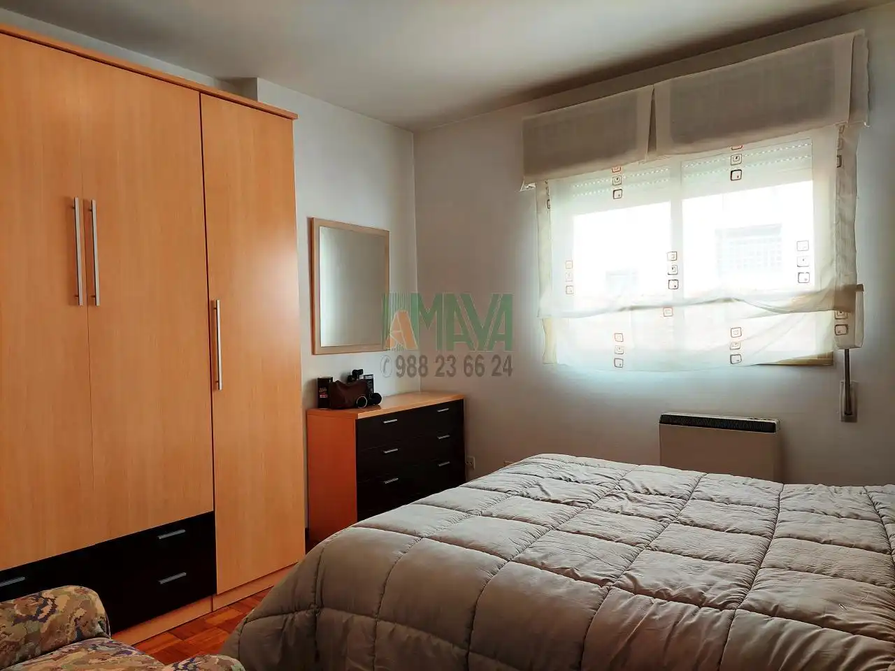 Bedroom of Apartments for rent in Ourense Capital   with Heating, Parquet flooring and Storage room