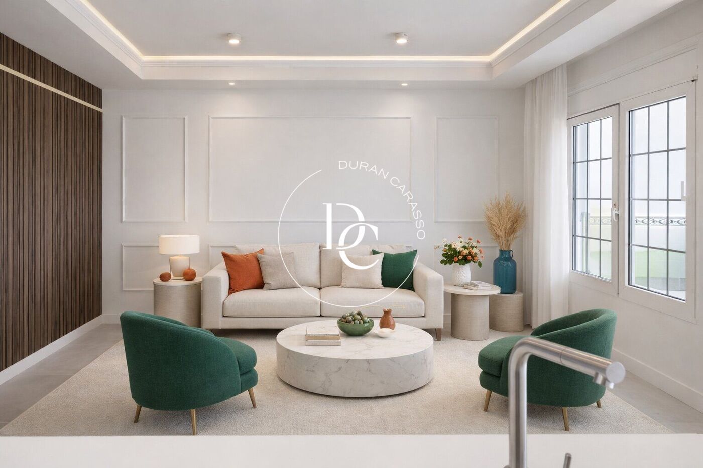 Living room of Attic for sale in  Barcelona Capital  with Air Conditioner, Heating and Terrace