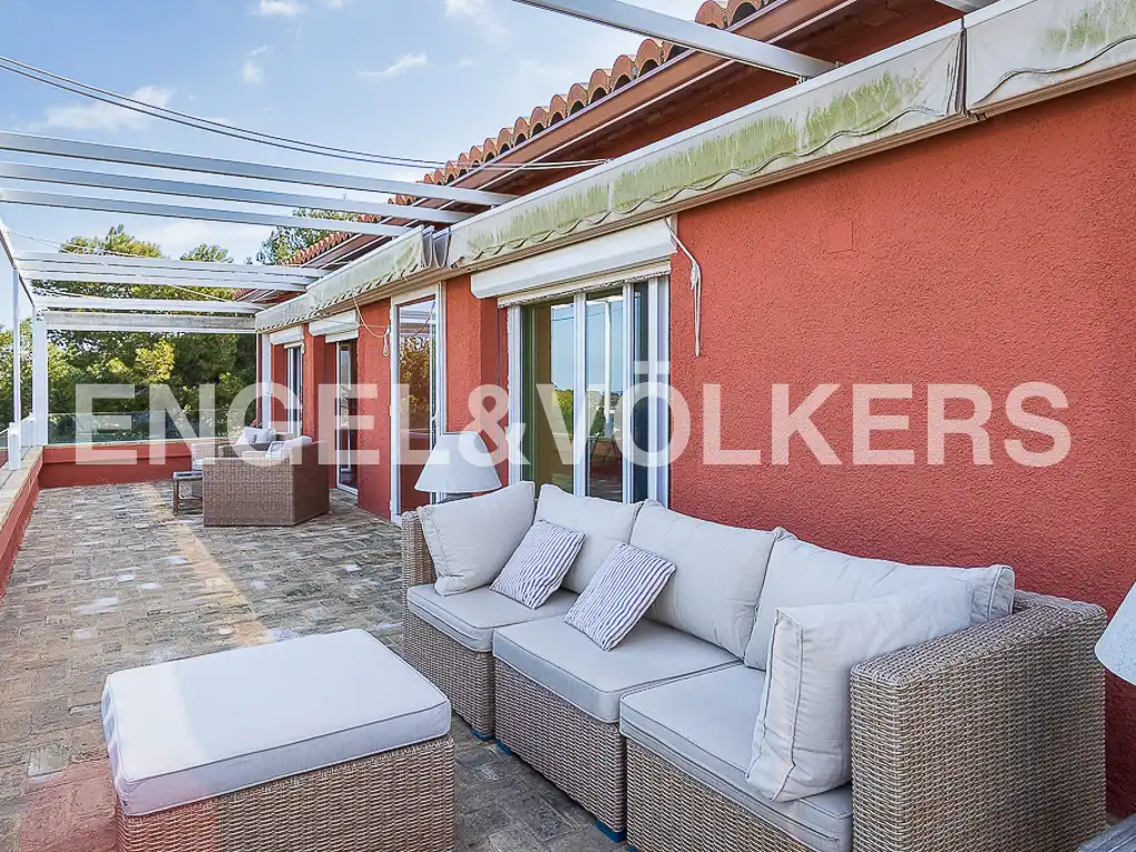 Terrasse von Haus oder Chalet zur Miete in Jávea / Xàbia mit Klimaanlage, Heizung und Privatgarten