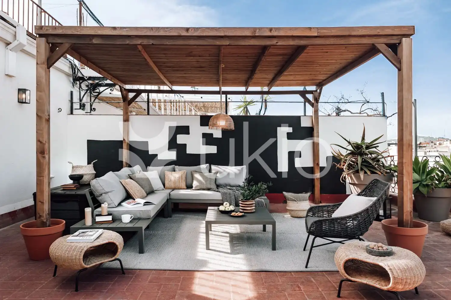 Terraza de Apartamento de alquiler en Barcelona con Aire acondicionado, Calefacción y Terraza