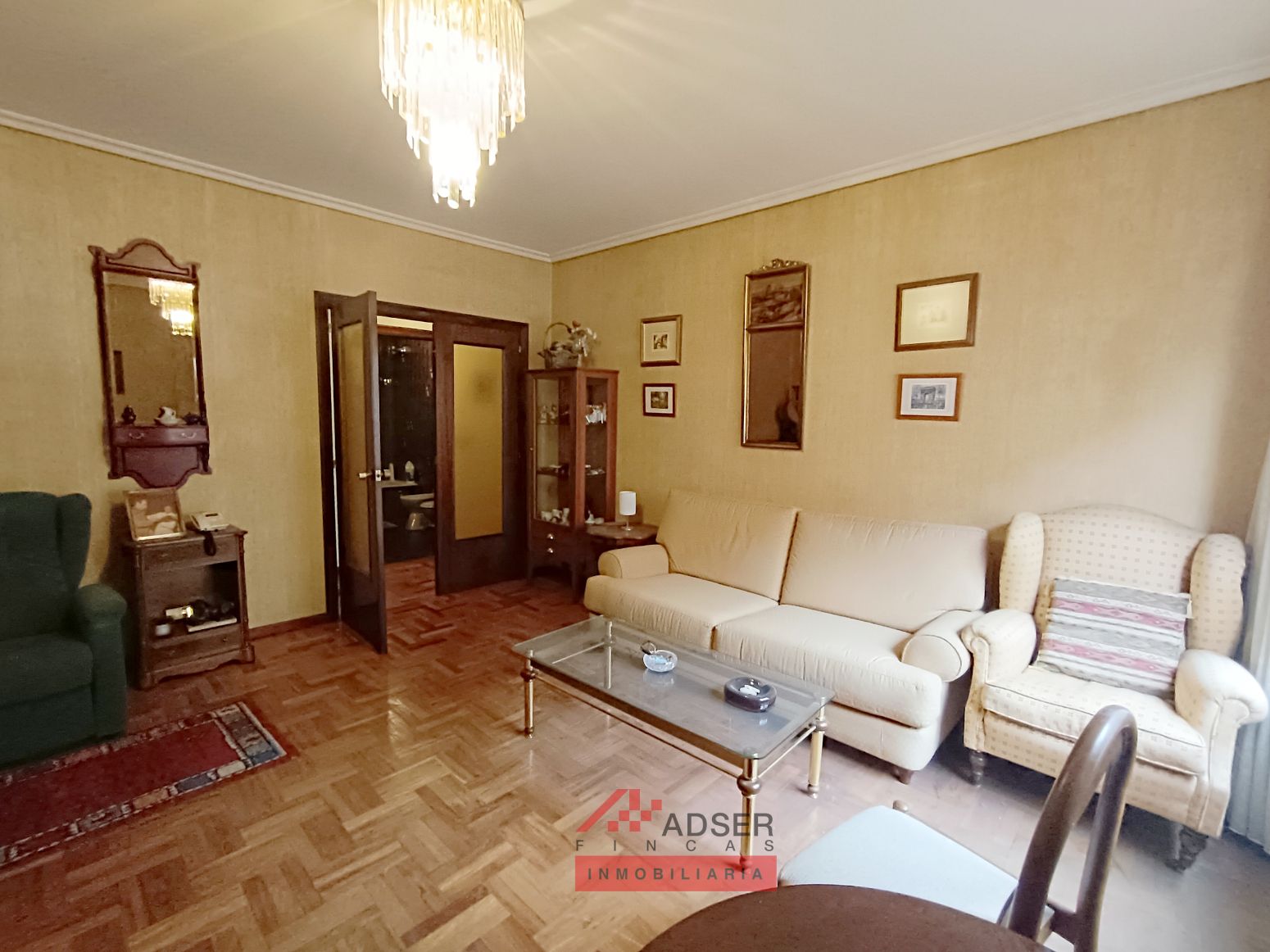 Living room of Flat for sale in  Logroño  with Heating, Parquet flooring and Storage room