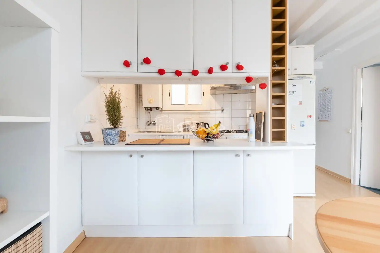 Cocina de Piso de alquiler en Barcelona con Aire acondicionado, Calefacción y Parquet