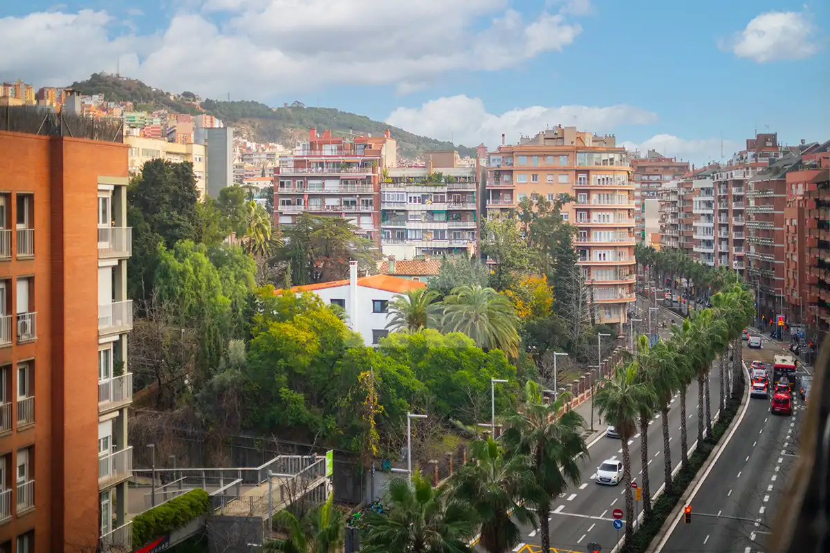 Exterior view of Flat for sale in Barcelona  with Air Conditioner and Heating