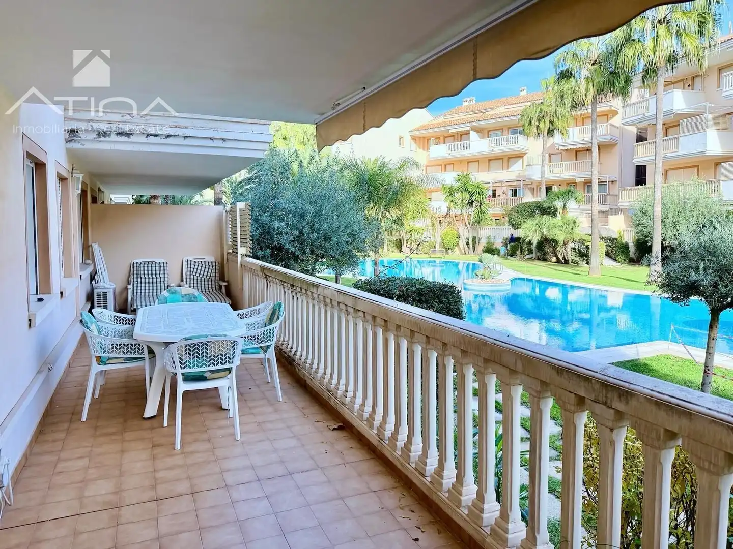 Terraza de Apartamento en venta en Jávea / Xàbia con Aire acondicionado, Calefacción y Jardín privado