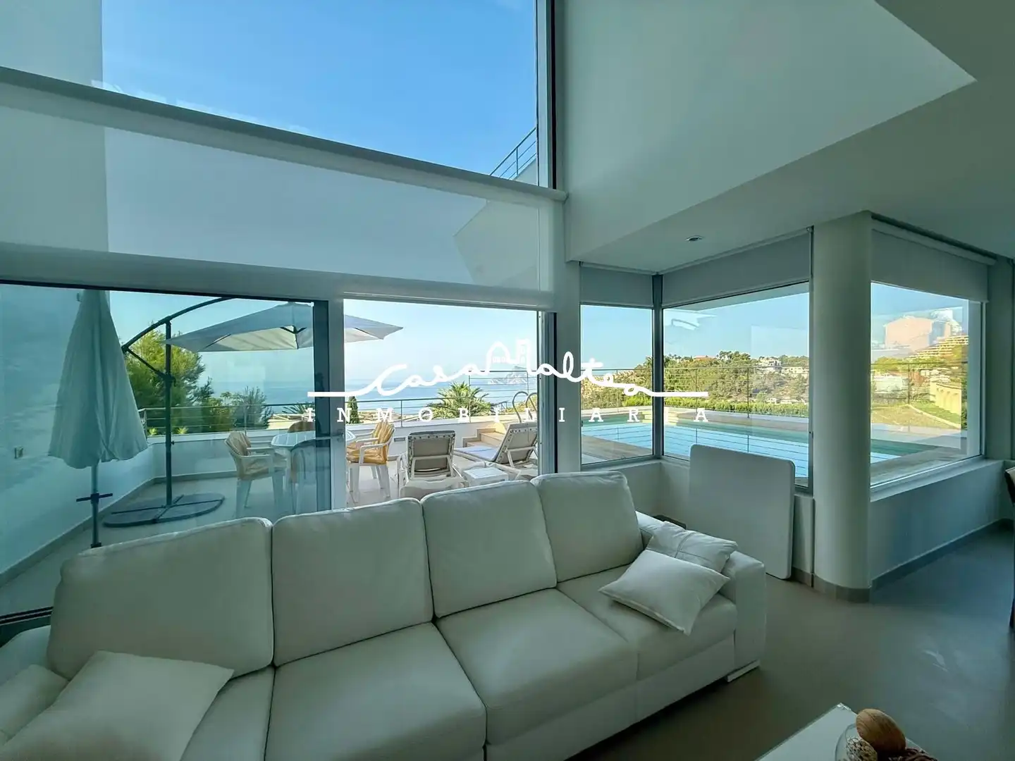 Sala d'estar de Casa o xalet de lloguer en Altea amb Aire condicionat, Calefacció i Jardí privat