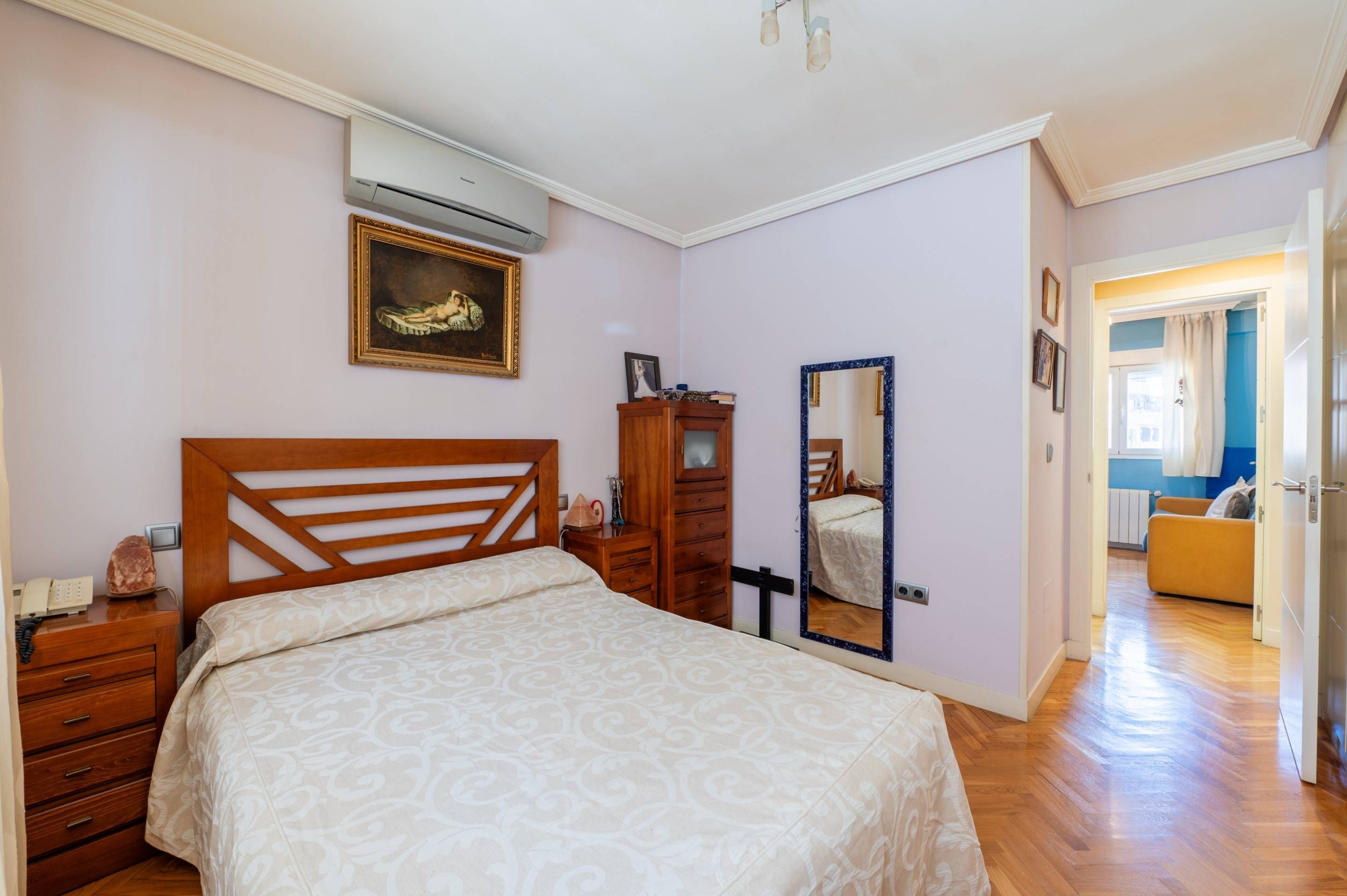 Bedroom of Flat for sale in  Madrid Capital  with Air Conditioner and Heating