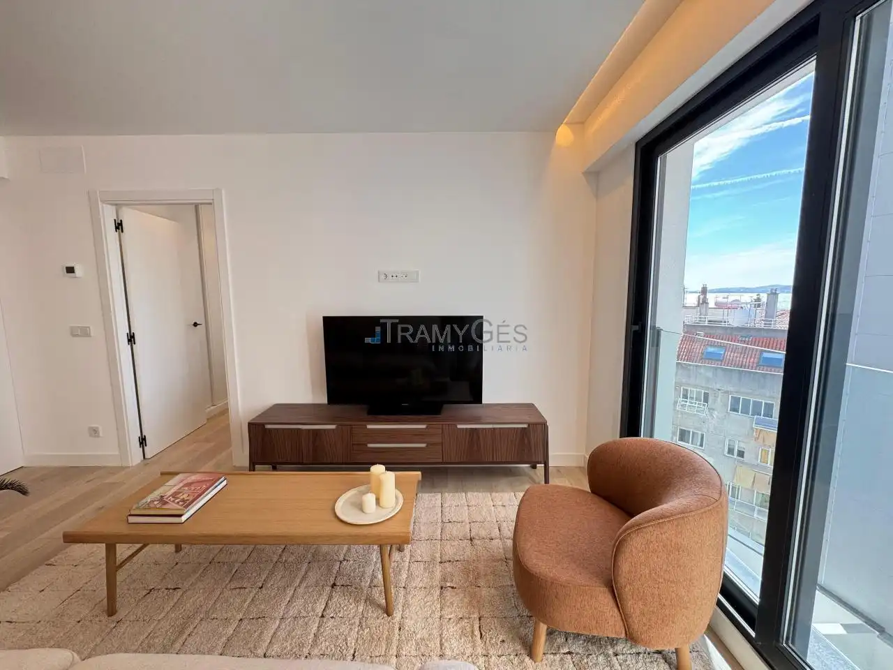 Sala de estar de Piso en venta en Vigo  con Calefacción y Terraza