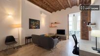 Living room of Flat to rent in  Barcelona Capital  with Air Conditioner, Heating and Furnished