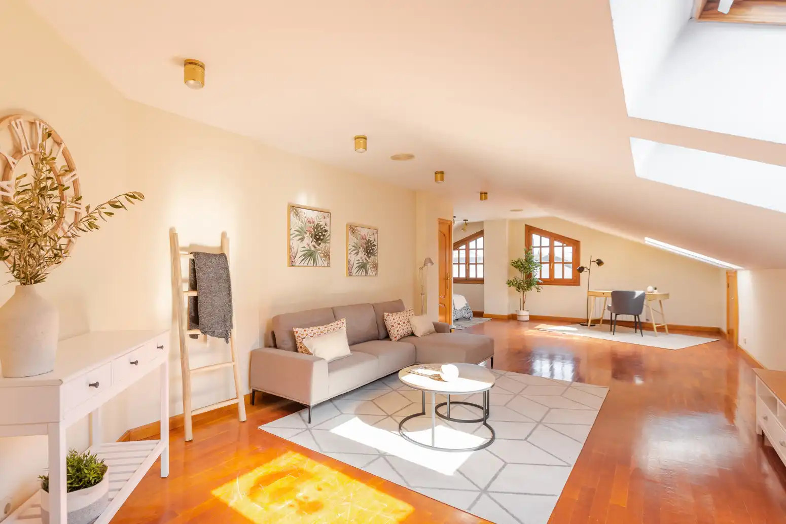 Sala de estar de Casa o chalet en venta en Zizur Mayor / Zizur Nagusia con Calefacción y Parquet
