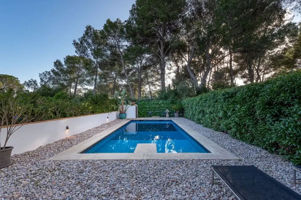 Swimming pool of Detached homes for sale in Pollença  with Air Conditioner, Heating and Private garden