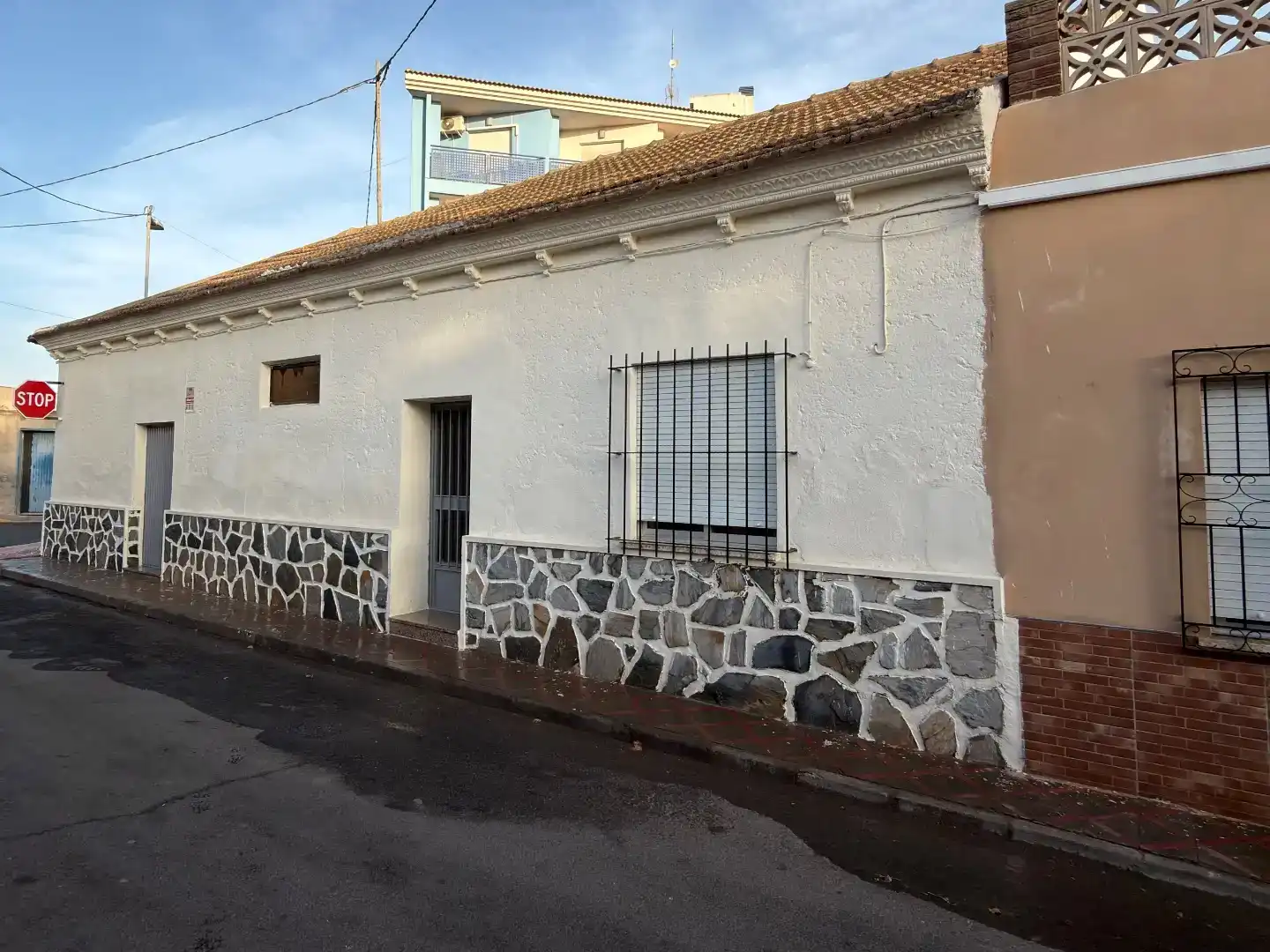 Vista exterior de Casa o chalet en venta en Fuente Álamo de Murcia con Aire acondicionado y Balcón