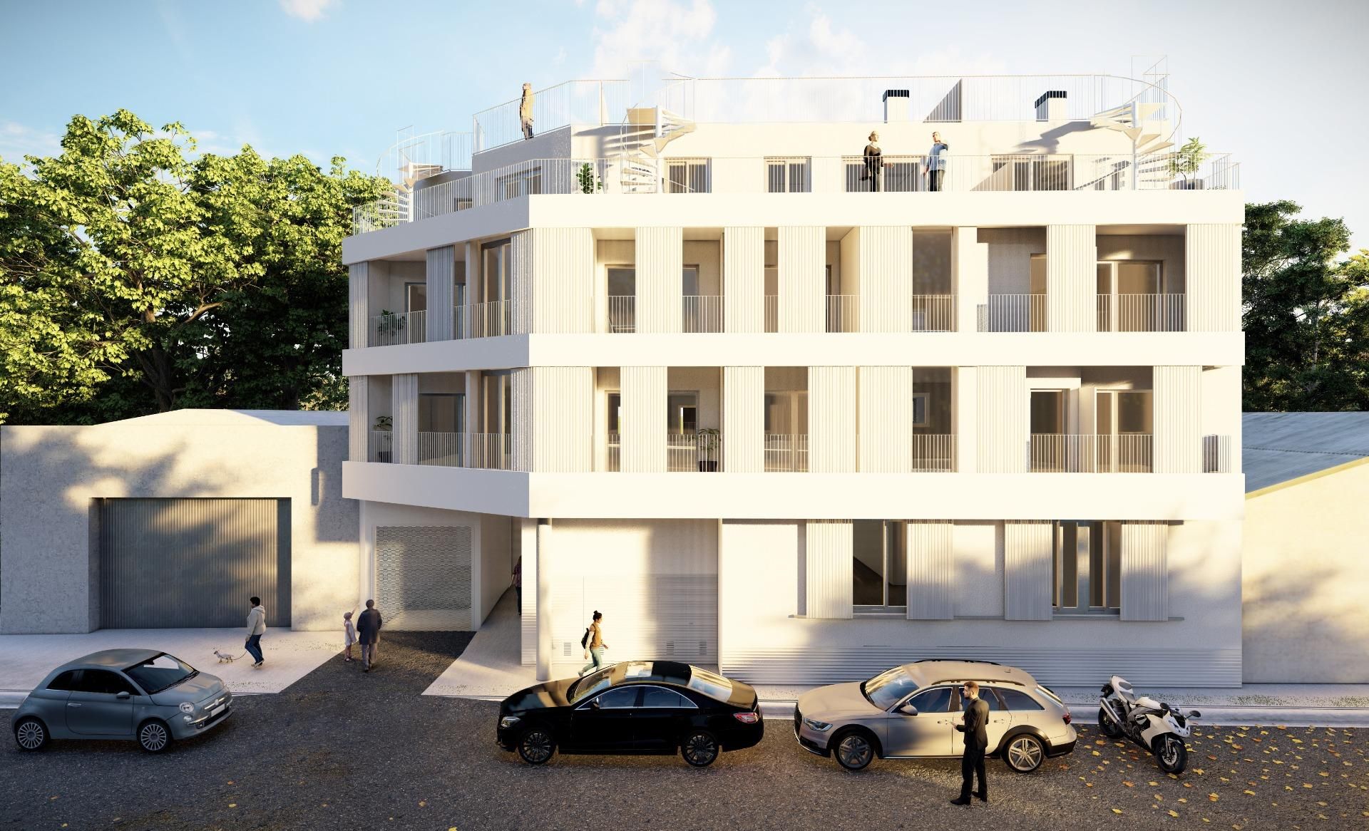 Exterior view of Flat for sale in Mijas  with Air Conditioner, Terrace and Storage room