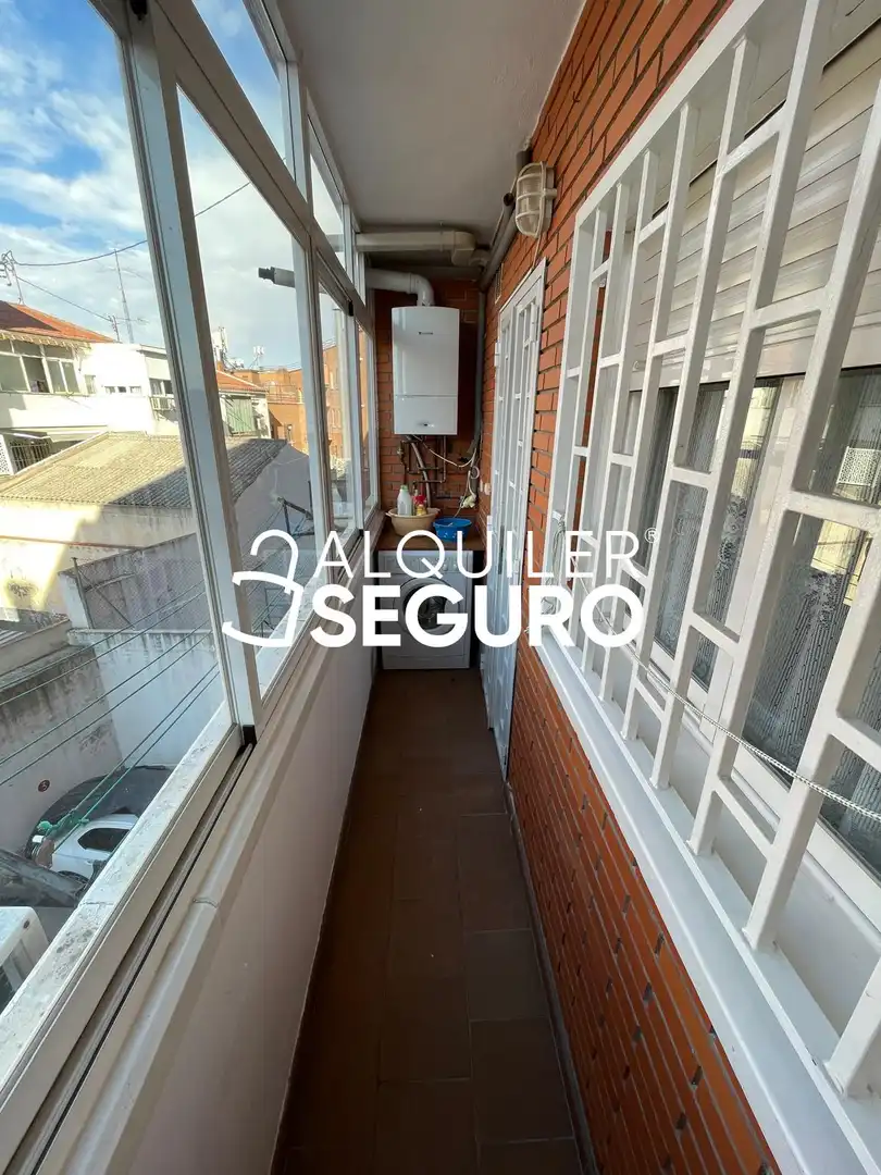 Balcony of Flat for rent in Madrid  with Air Conditioner, Heating and Terrace