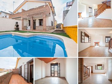 Casa aparellada amb balcó en venda a Calle Acebuche