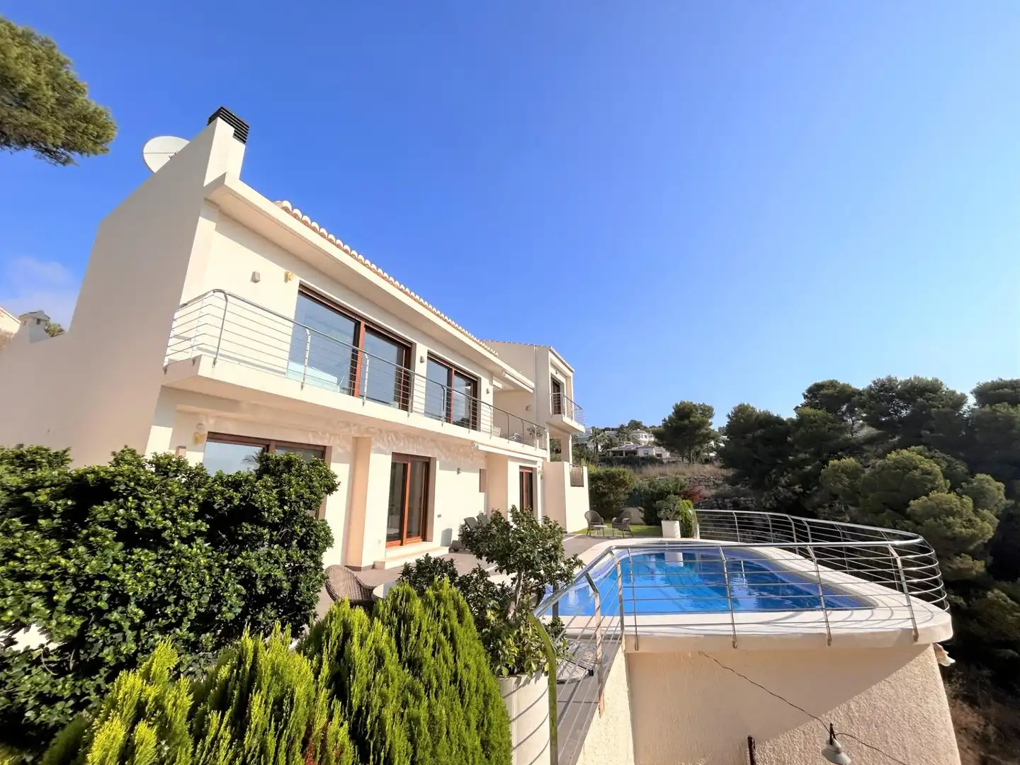 Vista exterior de Casa o chalet en venta en Jávea / Xàbia con Aire acondicionado, Calefacción y Jardín privado