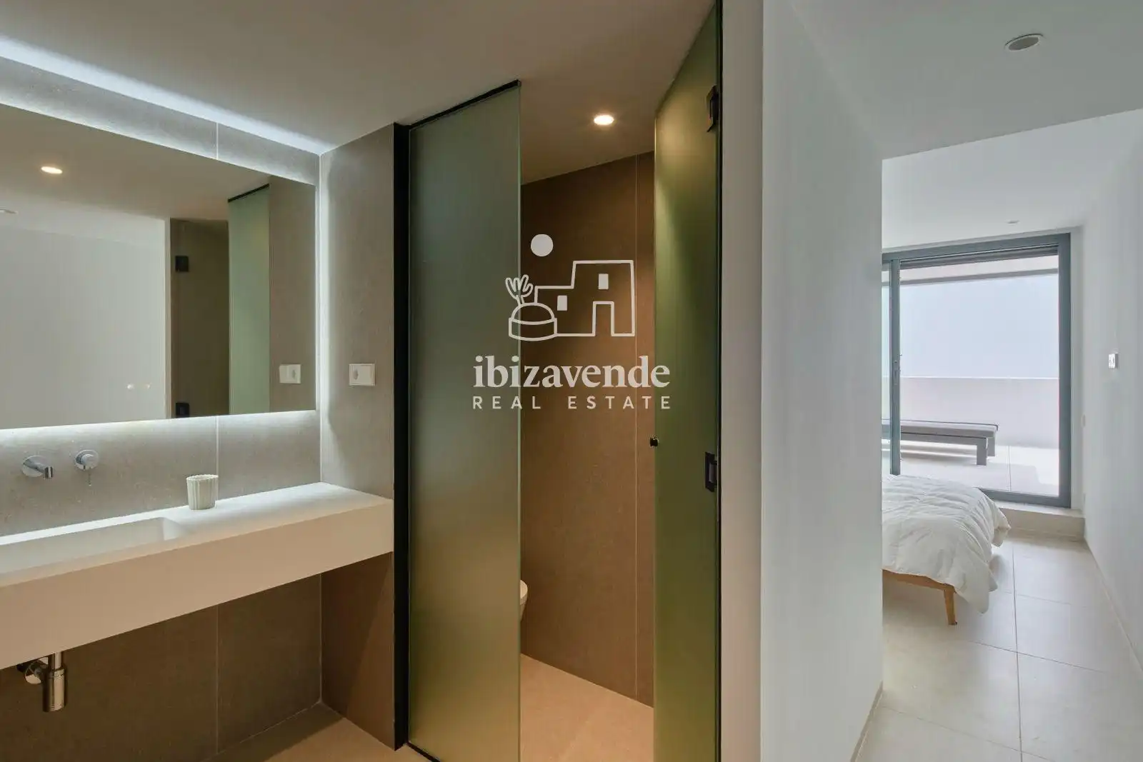 Baño de Casa o chalet de alquiler en Santa Eulària des Riu con Aire acondicionado, Calefacción y Jardín privado