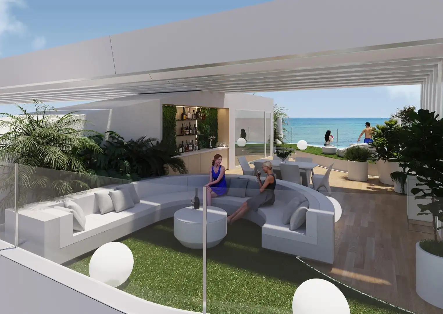Terrassa de Apartament en venda en La Manga del Mar Menor