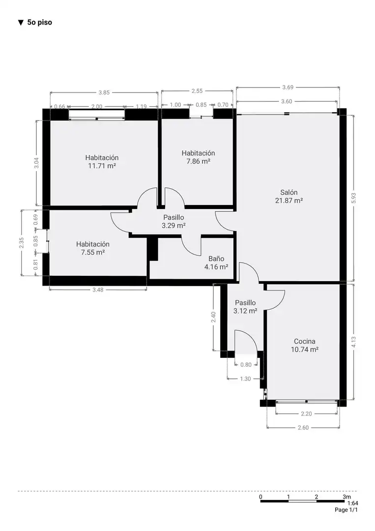 Flat for sale in Málaga  with Air Conditioner