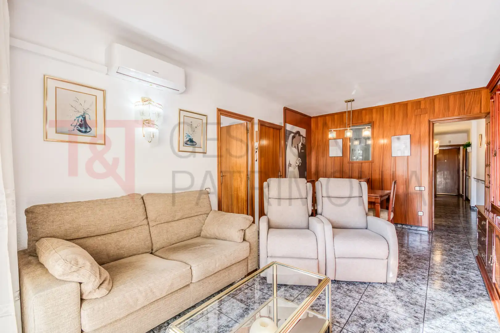 Sala de estar de Piso en venta en Terrassa con Aire acondicionado, Horno y Microondas