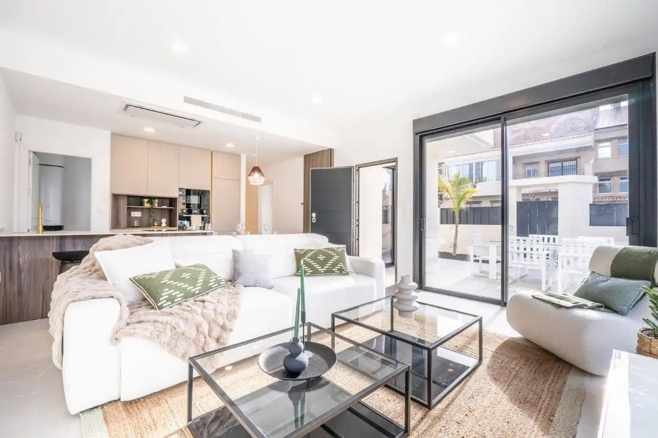 Sala de estar de Casa o chalet en venta en Torre-Pacheco con Aire acondicionado, Jardín privado y Terraza
