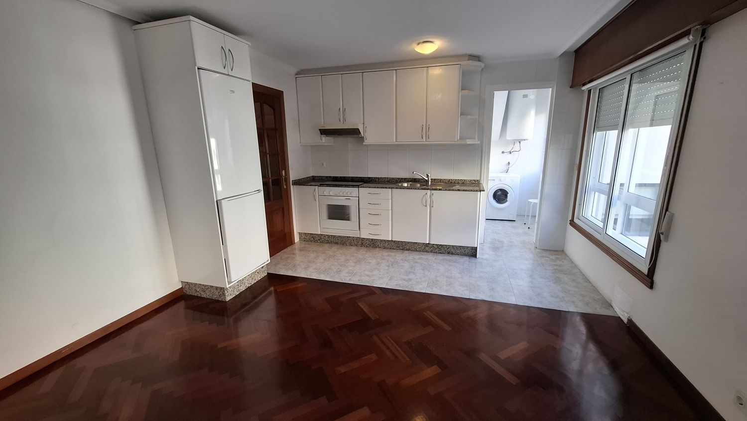 Kitchen of Apartment for sale in A Coruña Capital   with Heating, Parquet flooring and Storage room