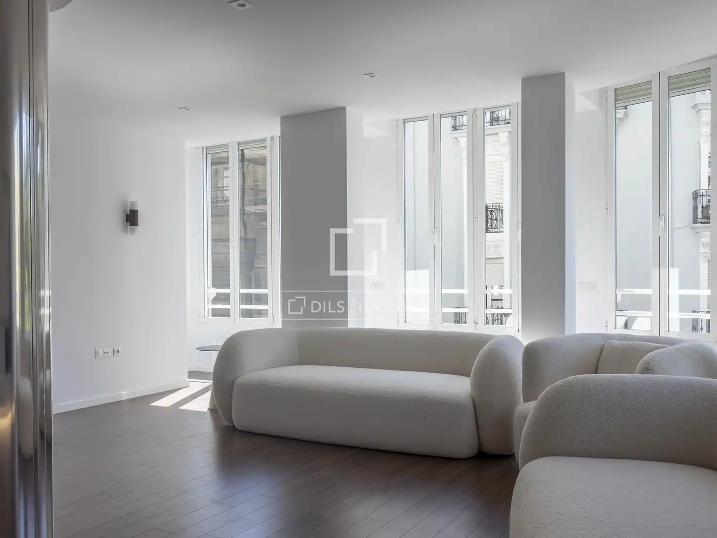 Living room of Flat for rent in Valencia  with Air Conditioner, Heating and Parquet flooring