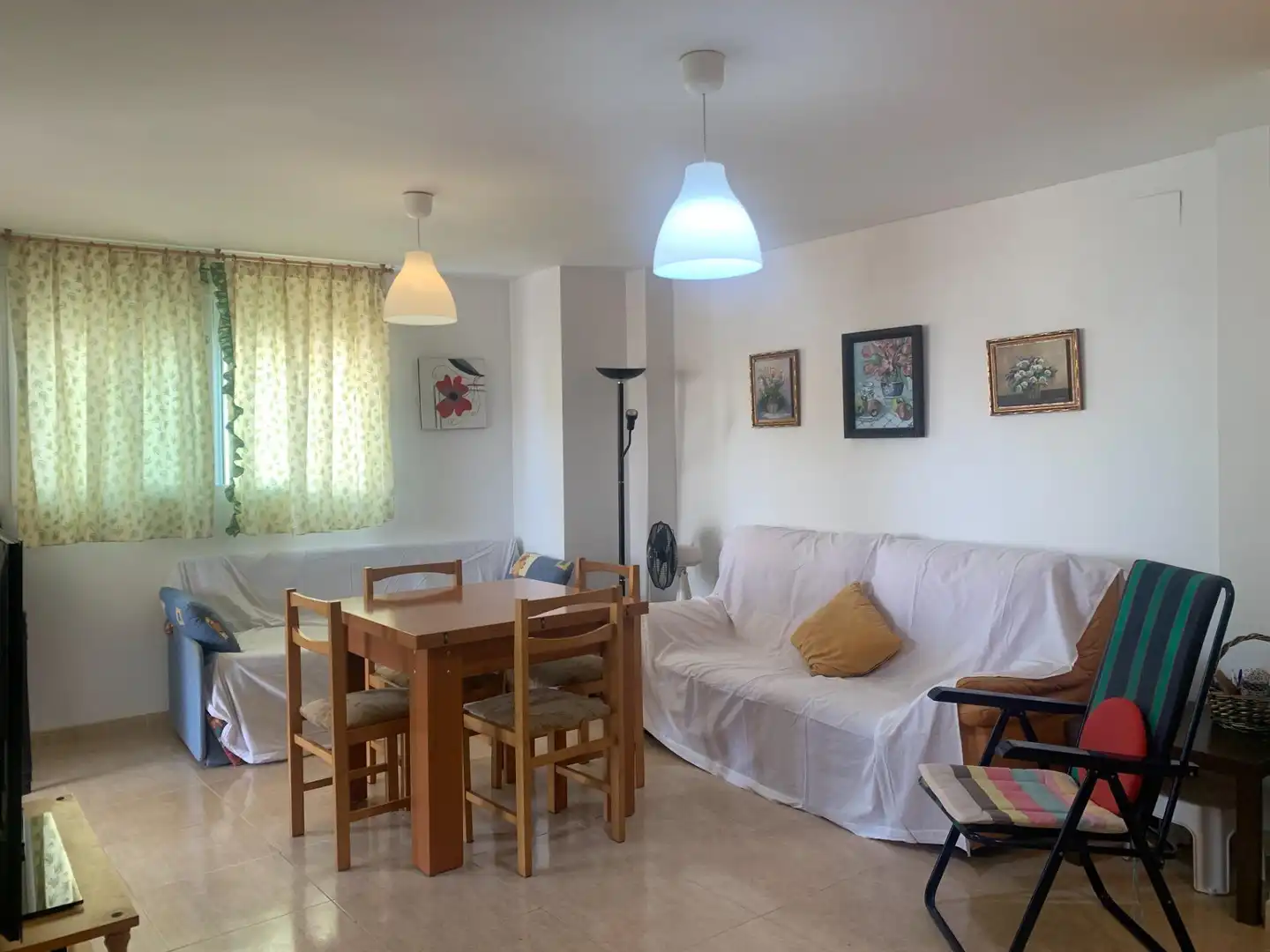 Wohnzimmer von Dachboden zum Verkauf in Chilches / Xilxes mit Klimaanlage und Terrasse