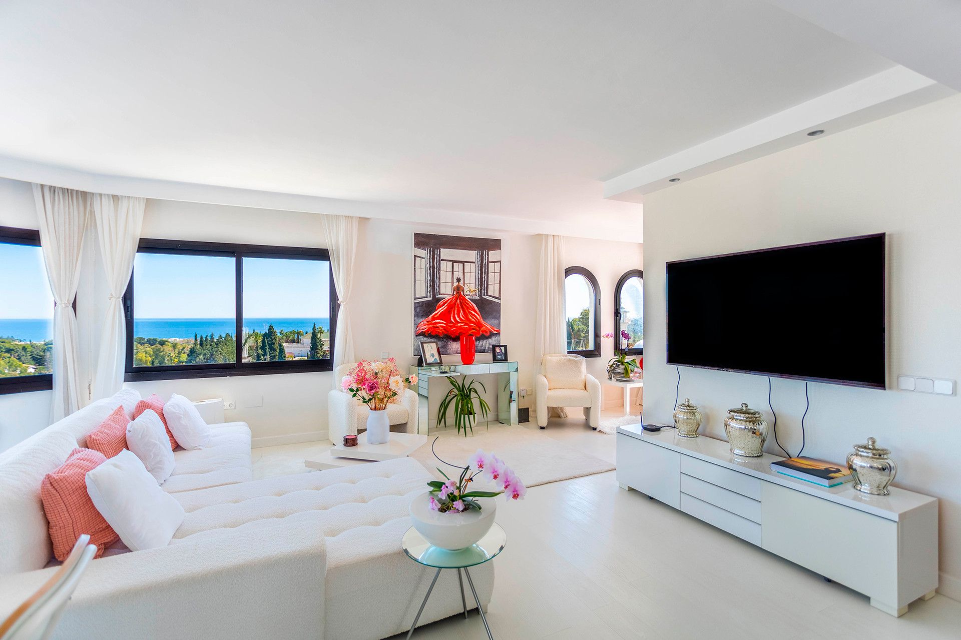 Living room of Attic for sale in Marbella  with Air Conditioner, Terrace and Storage room