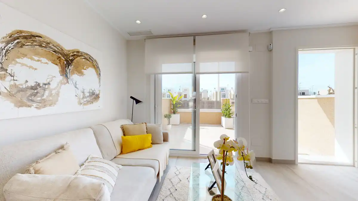 Sala de estar de Casa adosada en venta en Pilar de la Horadada