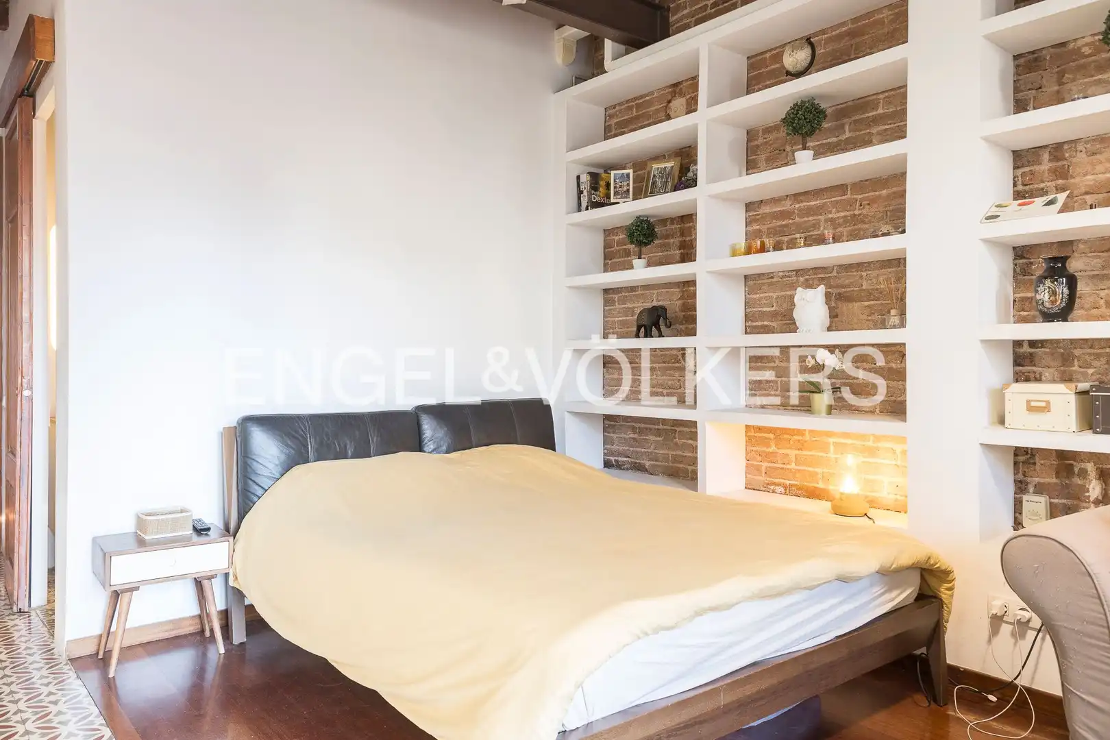 Schlafzimmer von Wohnung zur Miete in Barcelona mit Klimaanlage, Heizung und Parkett