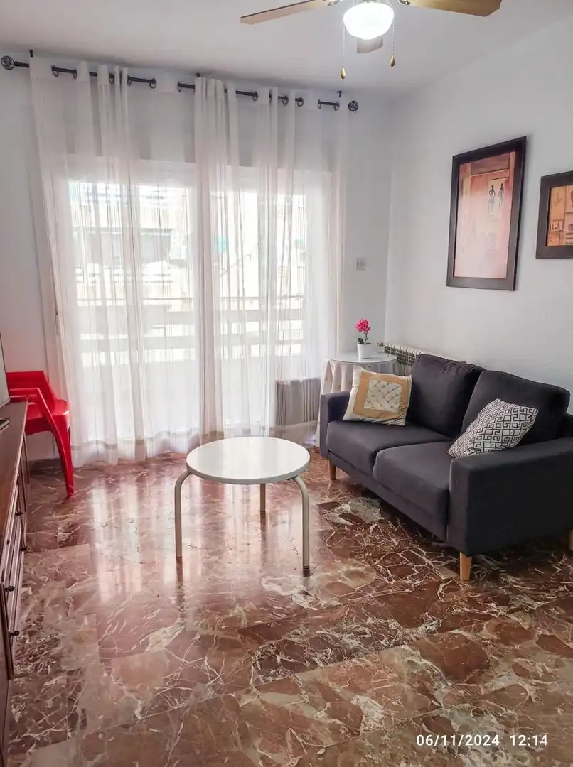 Sala d'estar de Pis de lloguer en Granada amb Calefacció i Moblat