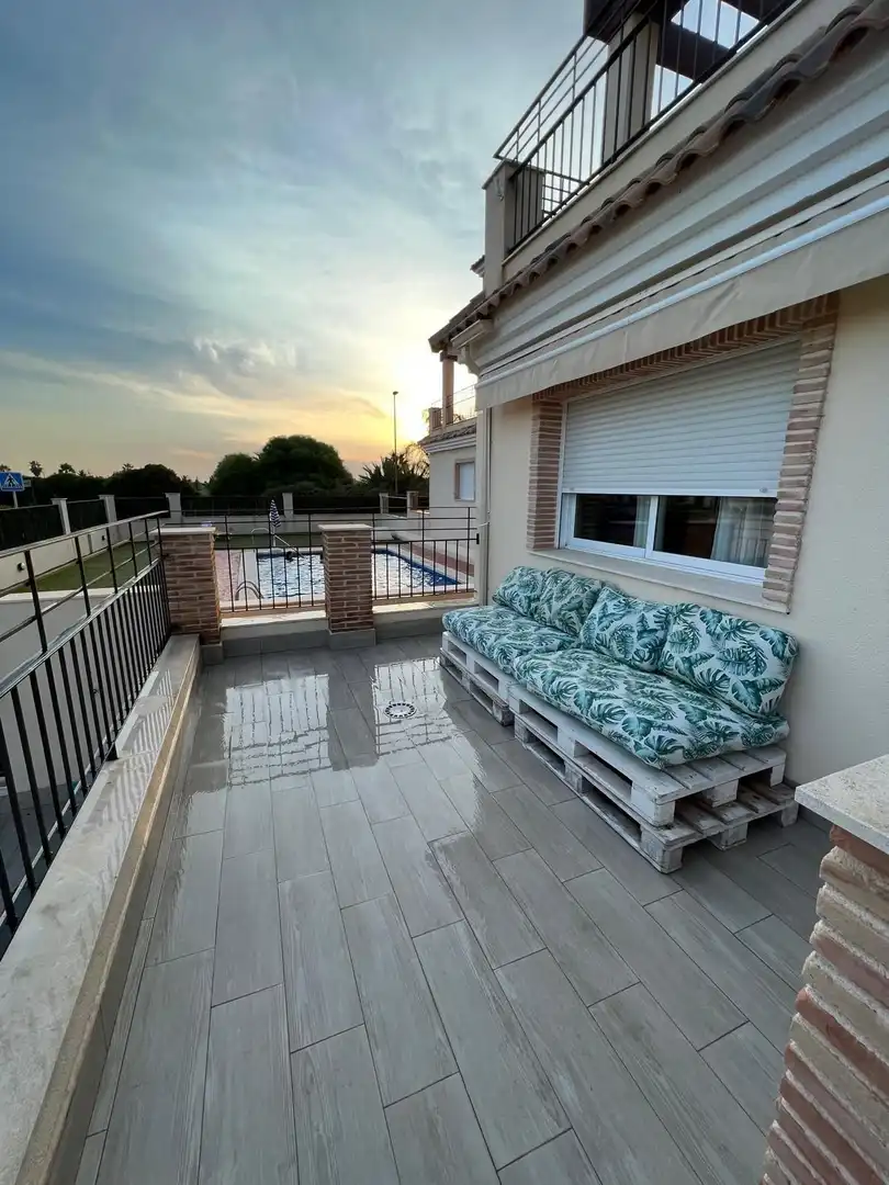 Terraza de Dúplex en venta en Los Alcázares con Aire acondicionado, Calefacción y Jardín privado