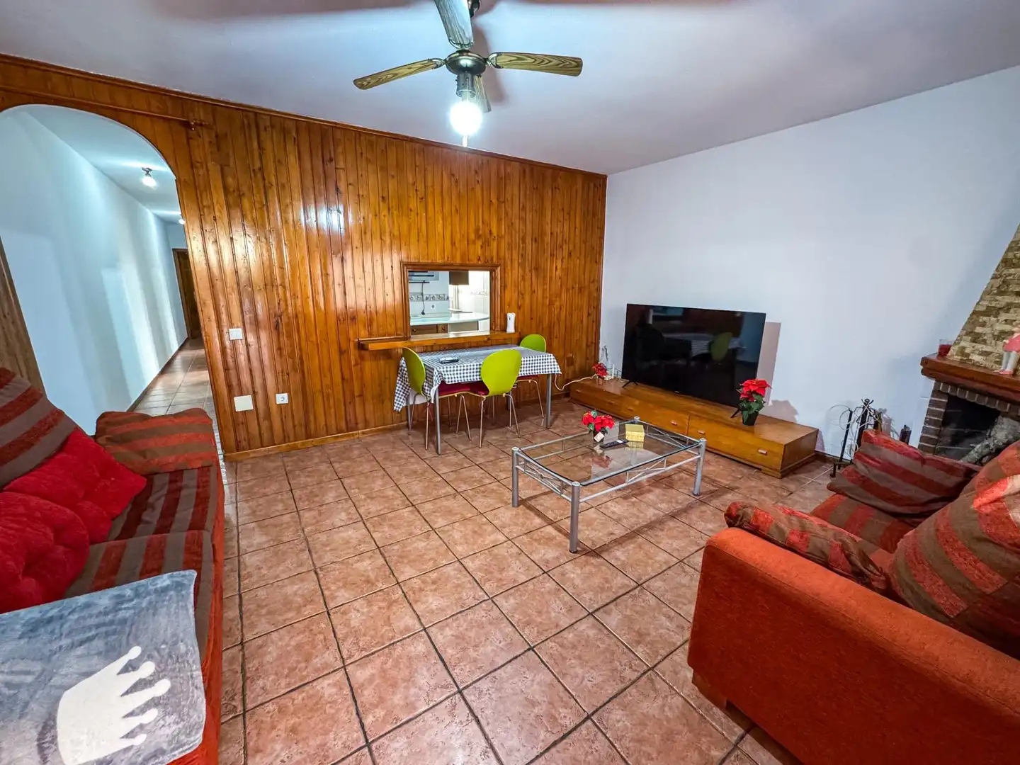 Wohnzimmer von Erdgeschoss zur Miete in Torrevieja mit Klimaanlage, Privatgarten und Terrasse