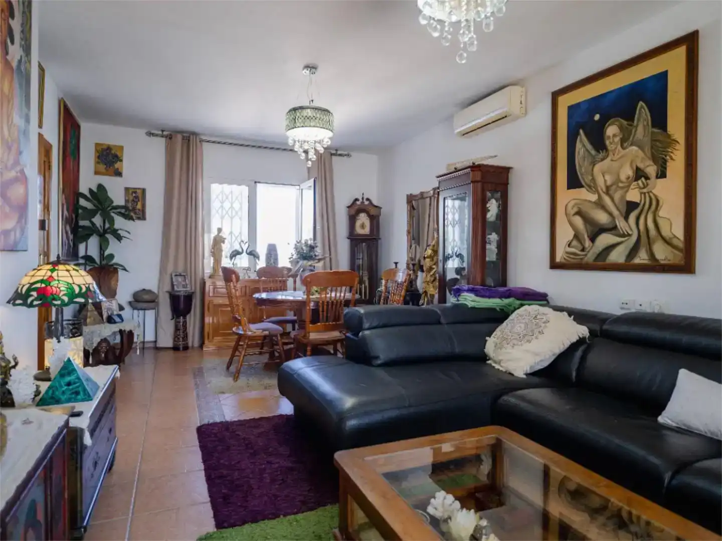 Sala de estar de Casa o chalet en venta en Mojácar con Aire acondicionado y Balcón