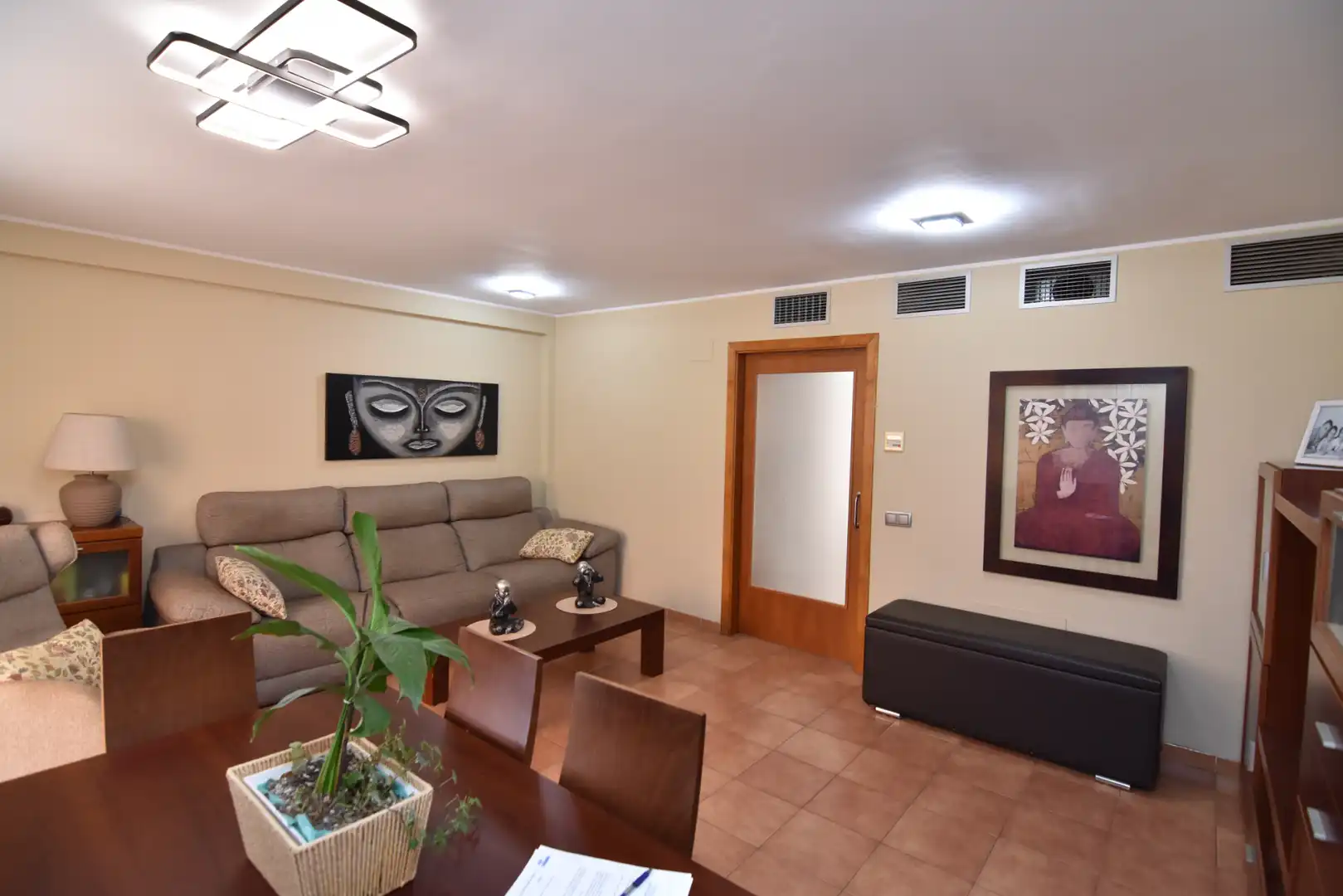 Sala de estar de Dúplex en venta en Pineda de Mar con Aire acondicionado, Calefacción y Parquet