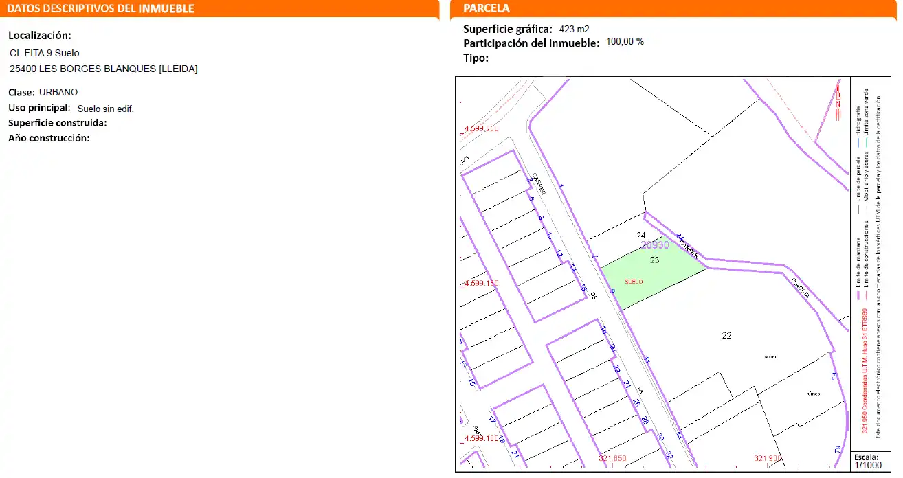 Residential zum Verkauf in Les Borges Blanques