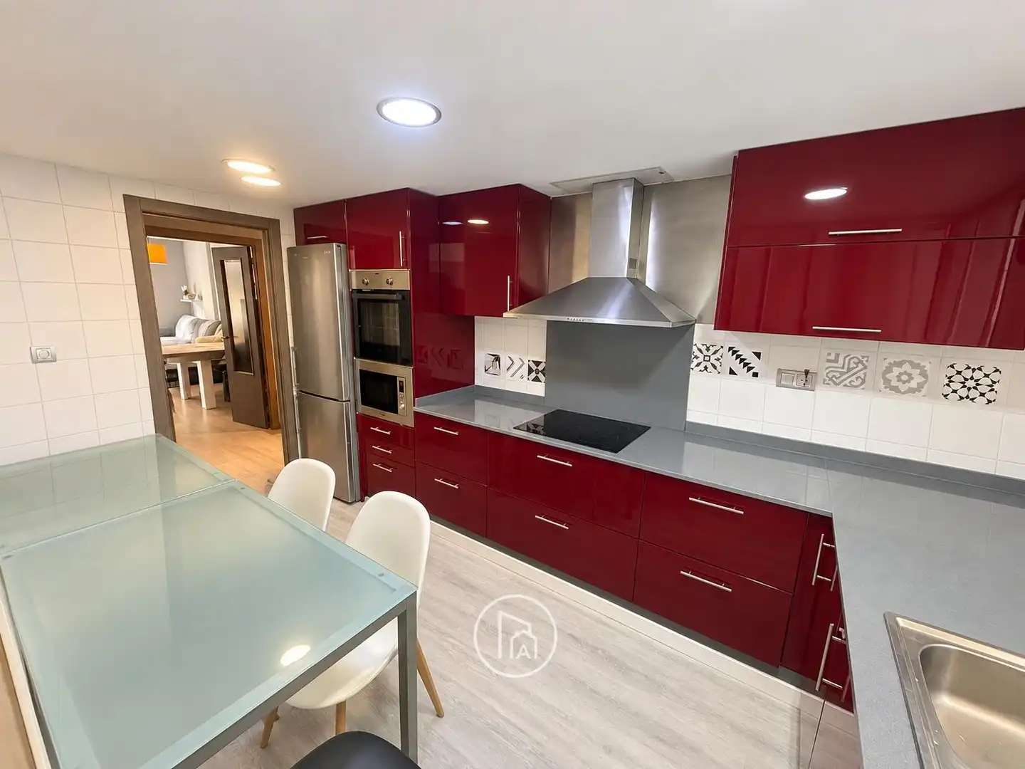 Küche von Wohnung zum Verkauf in Valencia mit Klimaanlage, Terrasse und Balkon