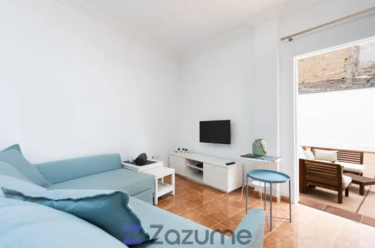 Living room of Flat for rent in Guía de Isora  with Air Conditioner, Heating and Terrace